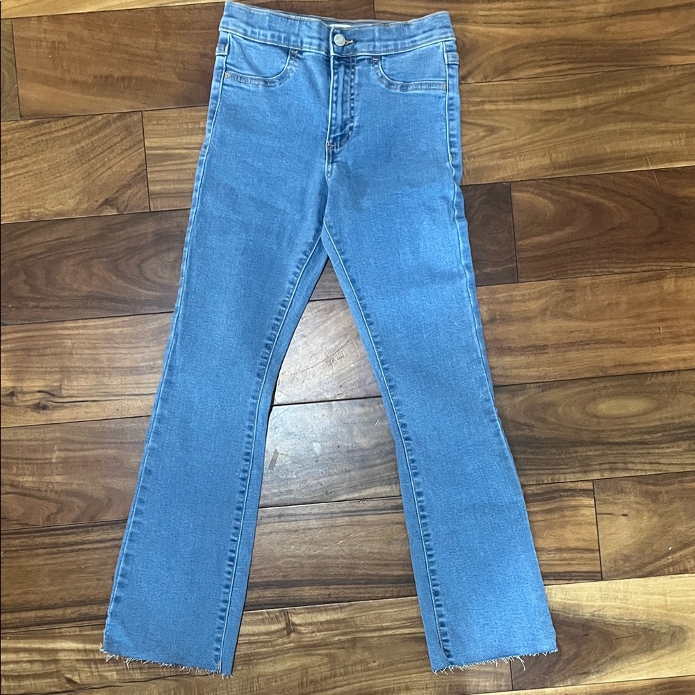 NWT Mango Light Blue Kids Straight Jeans